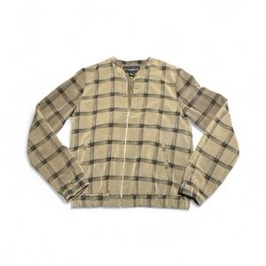 Metaphor Green Plaid Full Zip Light Jacket